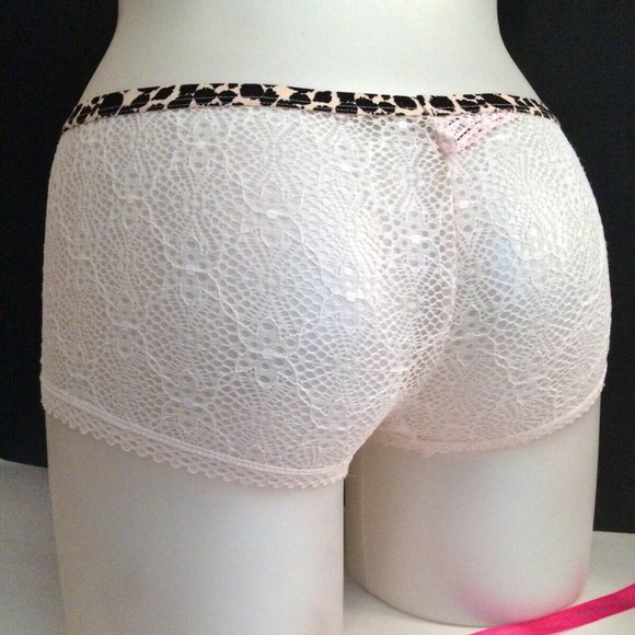 RARE Victorias Secret Lace Shortie Boyshort Panty - Picture 2 of 6